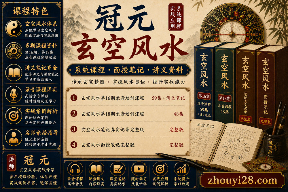 图片[1]-冠元玄空风水课程资料｜第16期·第18期·面授笔记·讲义资料-玄门学库