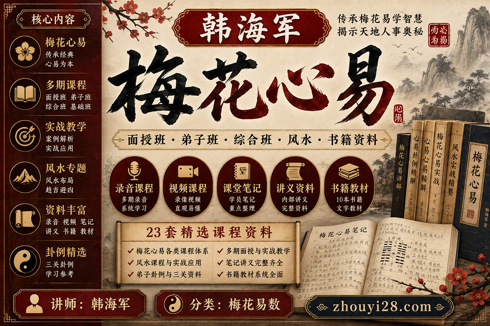 图片[1]-韩海军梅花心易课程资料｜面授班·弟子班·综合班·风水·书籍笔记-玄门学库