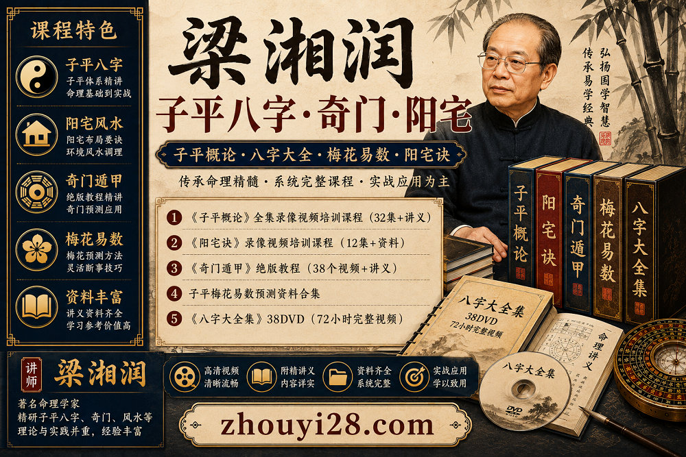 图片[1]-梁湘润子平八字·奇门·阳宅课程资料｜子平概论·八字大全·梅花易数-玄门学库