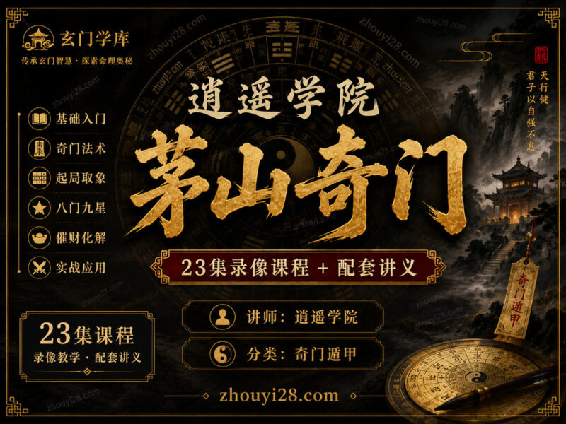 逍遥学院《茅山奇门》录像视频培训课程(23集+讲义)-玄门学库
