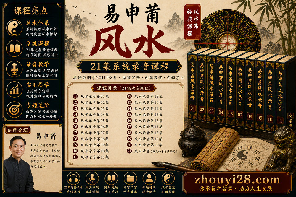 图片[1]-易申莆风水系统录音课程｜21集-玄门学库